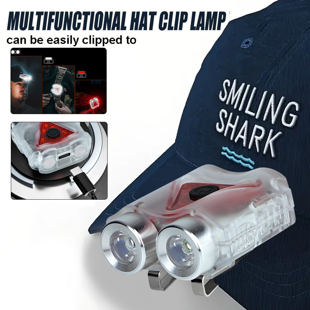 Headlamp Waterproof Rechargeable - Farol led mãos-livres recarregável, farol magnético