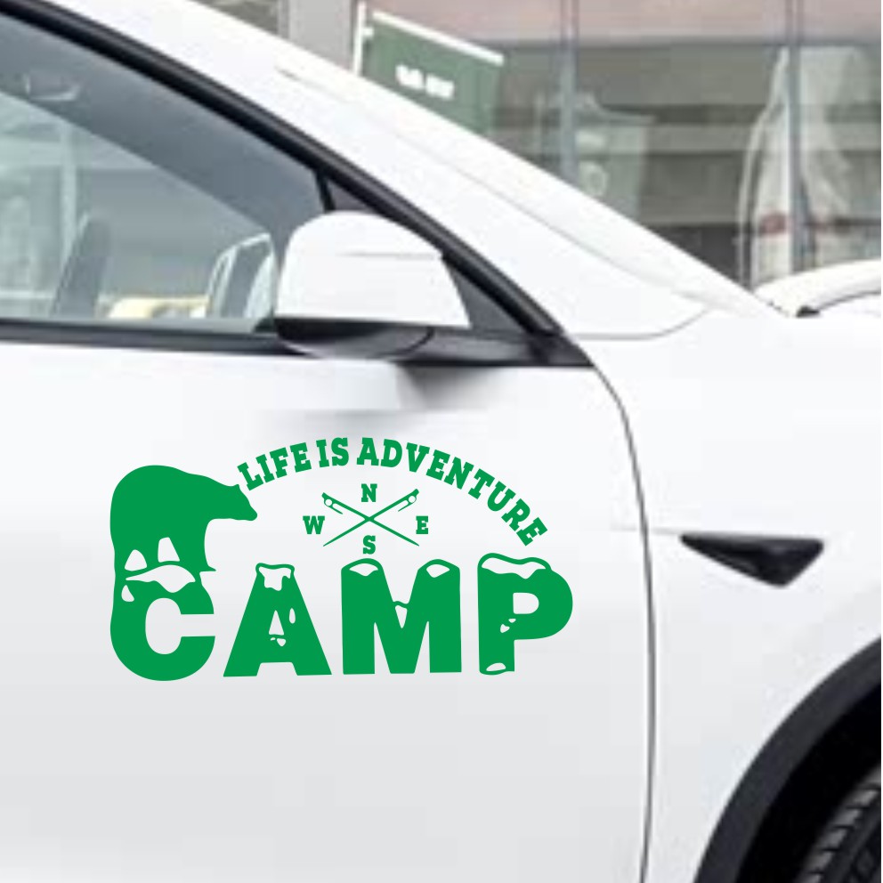 Outdoor Adventure Words - Adesivo de vinil para carro de
