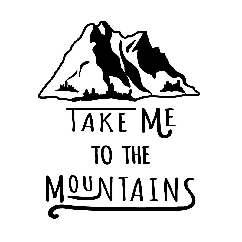 Outdoor Adventure Words - Adesivos de Vinil para Carro com
