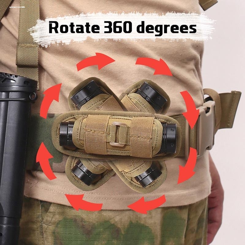 Outdoor Adventure Degree - Lanterna tática bolsa de cintura multifuncional