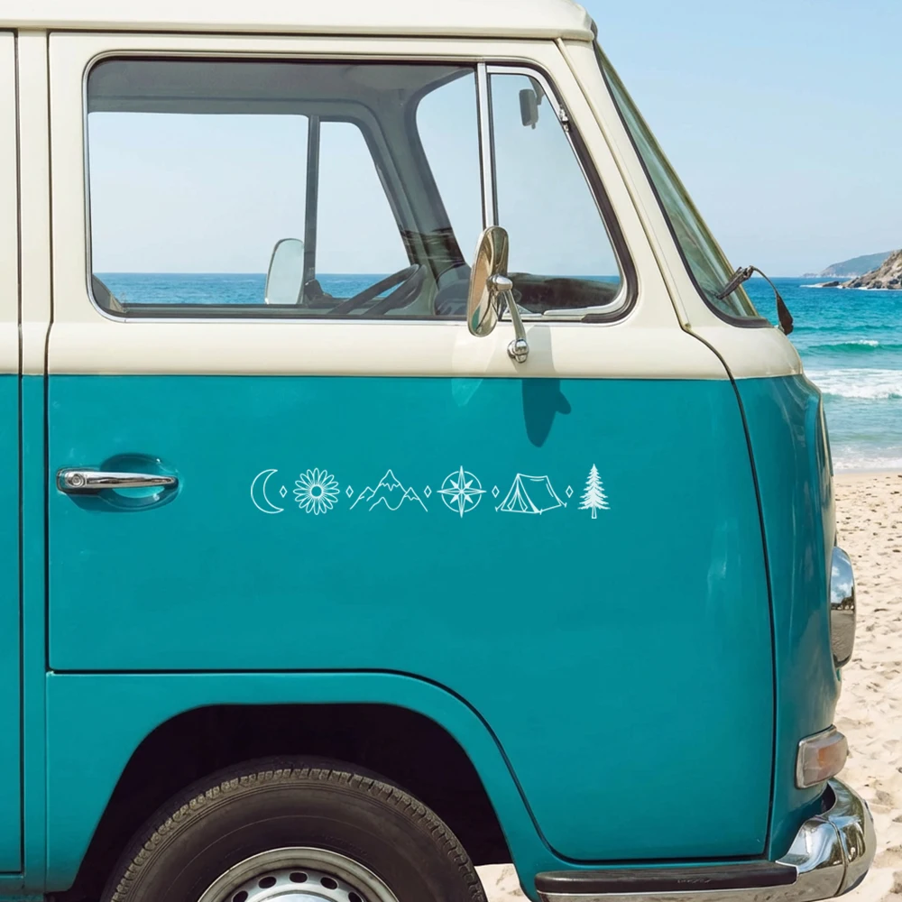 Outdoor Adventure Words - Adesivos de Carro com Design de