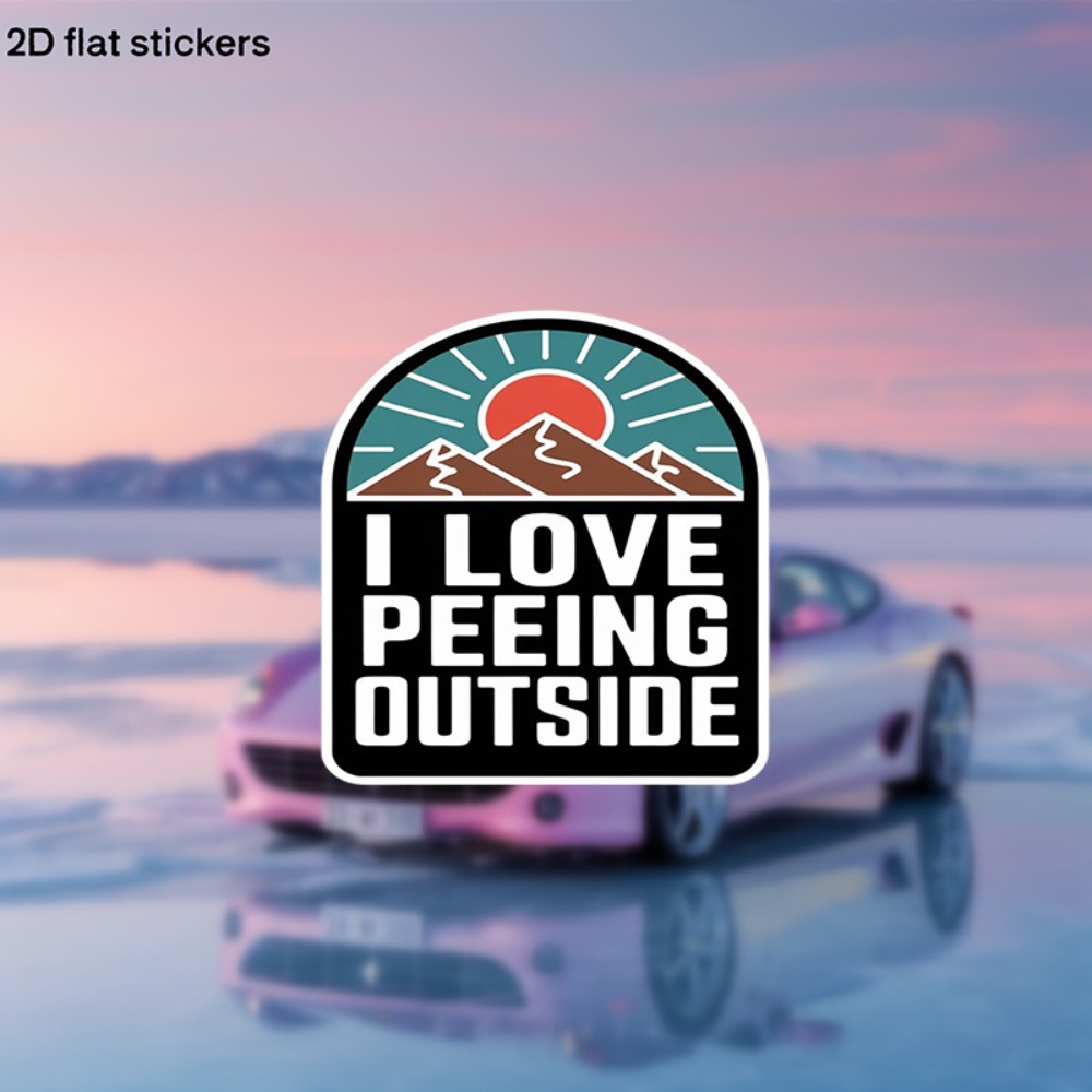 Outdoor Adventure Words - Adesivos para Carros com Design de