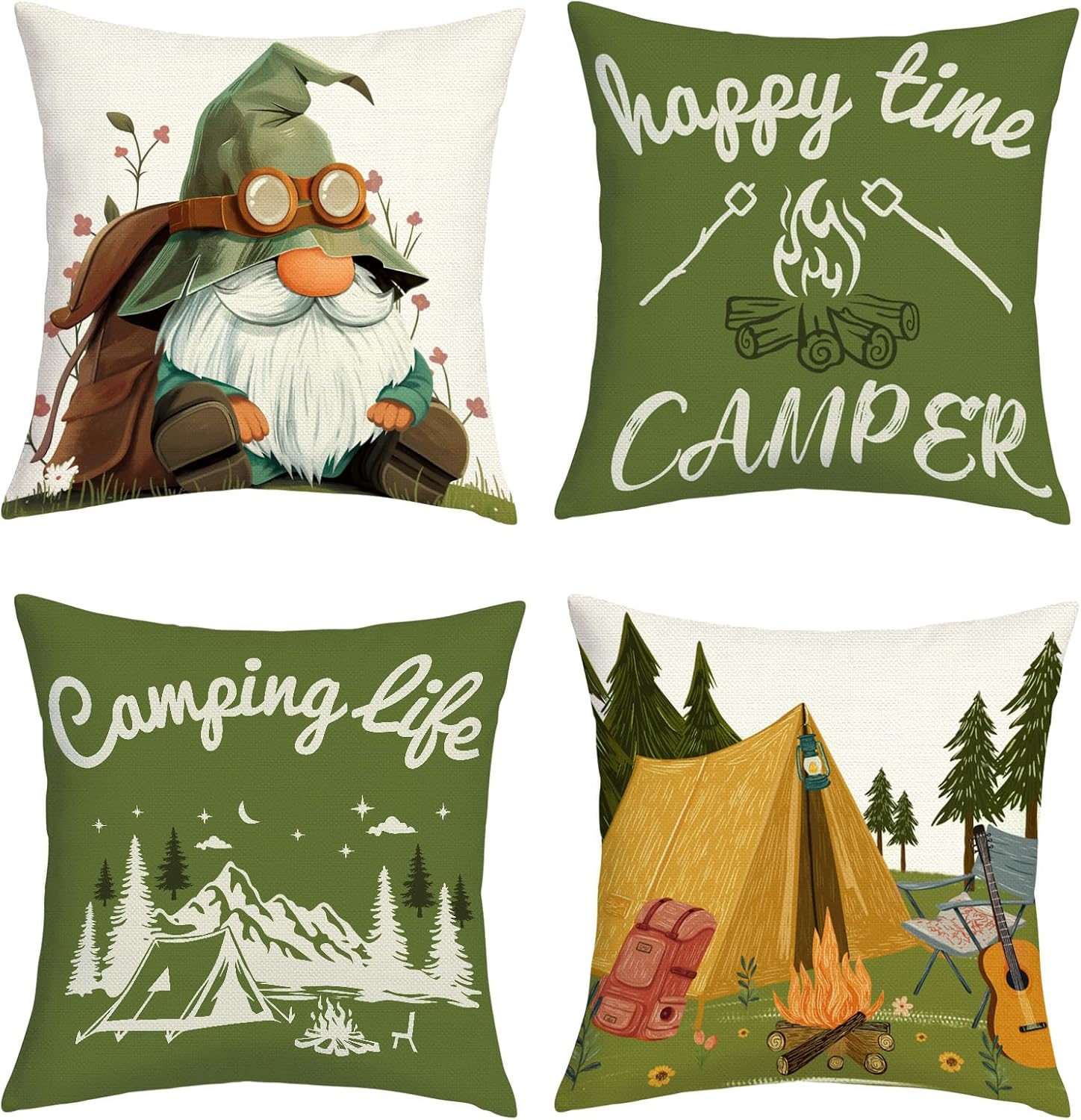 Outdoor Adventure Group - Conjunto de 4 Almofadas Decorativas para