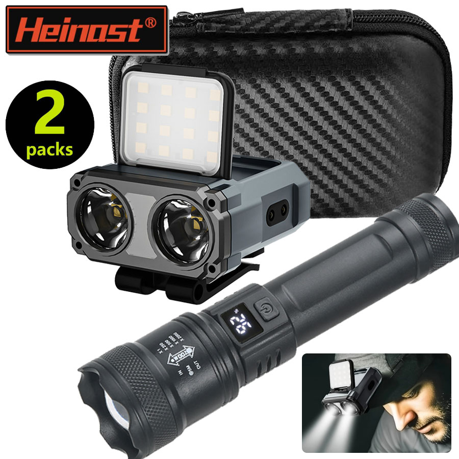 Headlamp Waterproof Rechargeable - Ultra brilhante mini lâmpada de cabeça