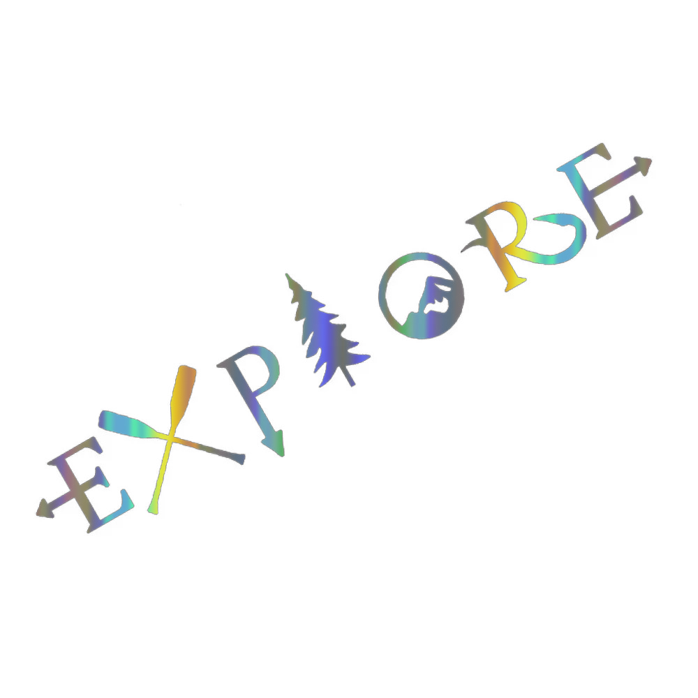 Adesivo de Janela em PVC Imper - Outdoor Adventure Words avaliação e preço