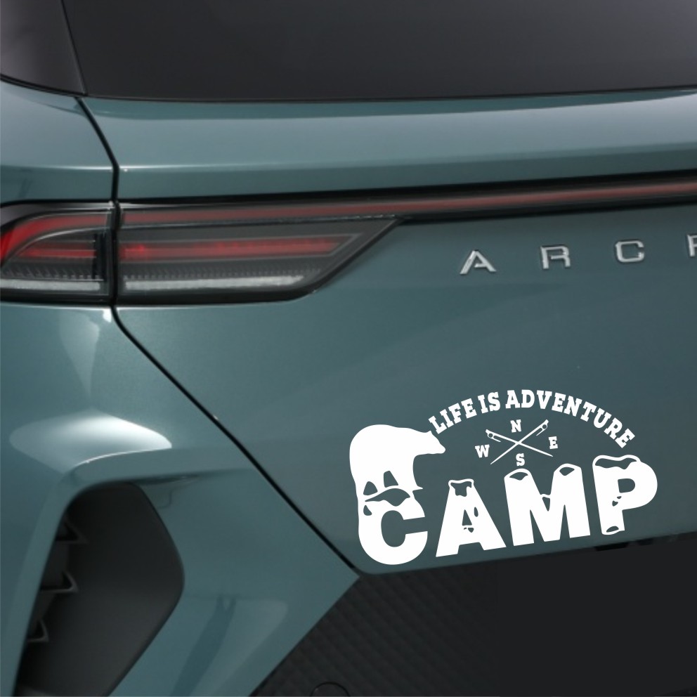 Adesivo de vinil para carro de - Outdoor Adventure Words avaliação e preço