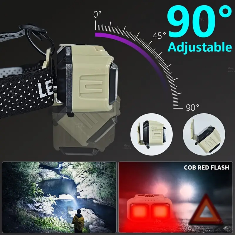 Cob led farol recarregável à p - Headlamp Waterproof Rechargeable avaliação e preço