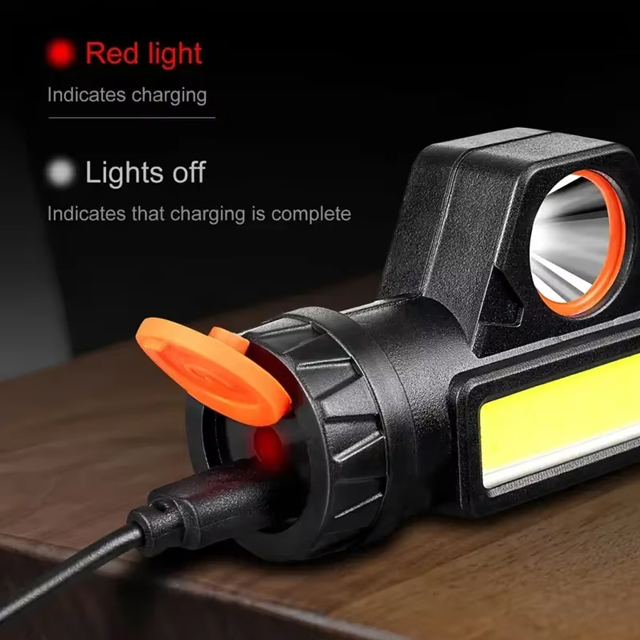 1-3 pçs recarregável cob led f - Headlamp Waterproof Rechargeable avaliação e preço