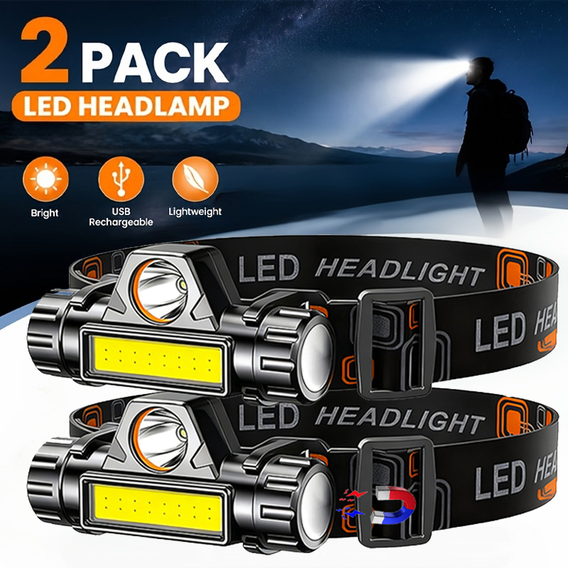 Lanterna de cabeça LED super b - Headlamp Waterproof Rechargeable avaliação e preço