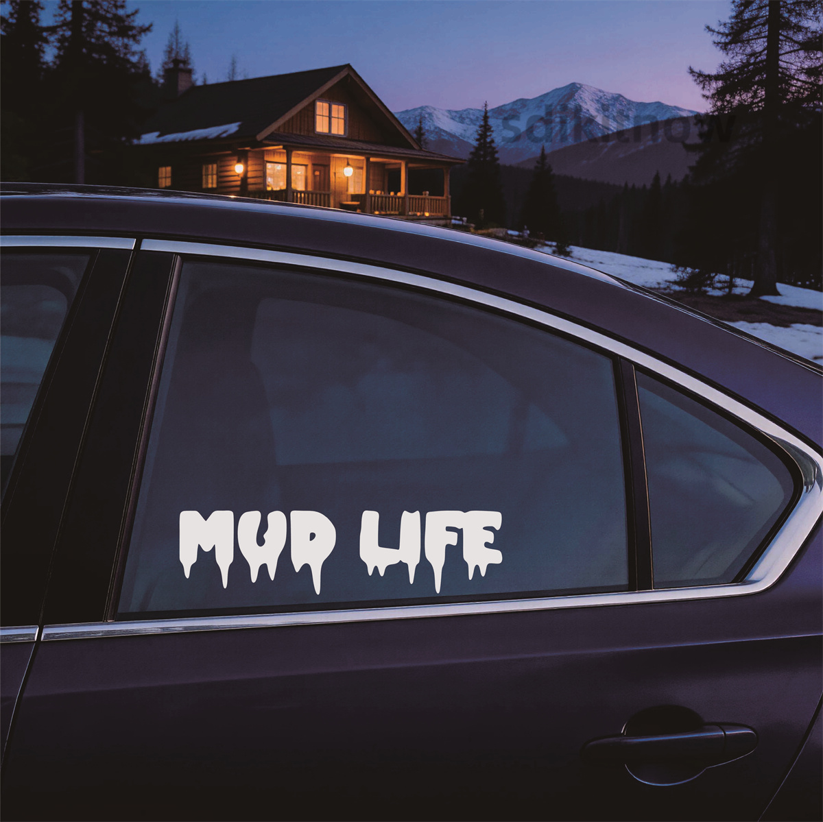 Adesivo de carro Dripping Mud  - Outdoor Adventure Words avaliação e preço